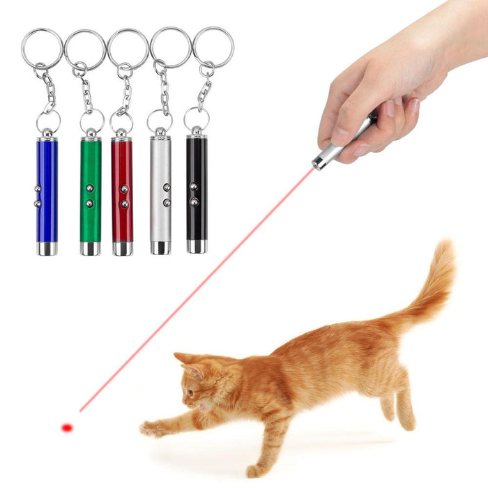 5Pcs/lot 2 in 1 Cat Toy Interactive Light Electronic Cat Toys