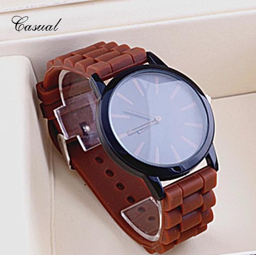 Silicone Watch Geneva Women Quartz Wristwatch
