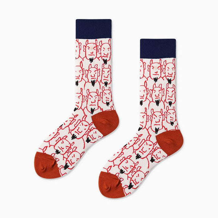 Outdoor Skateboard Sox Winter Creative Abstract Funny Socks