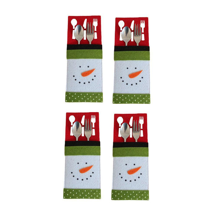 4PCS 44 Styles Christmas Knife and Fork Holder