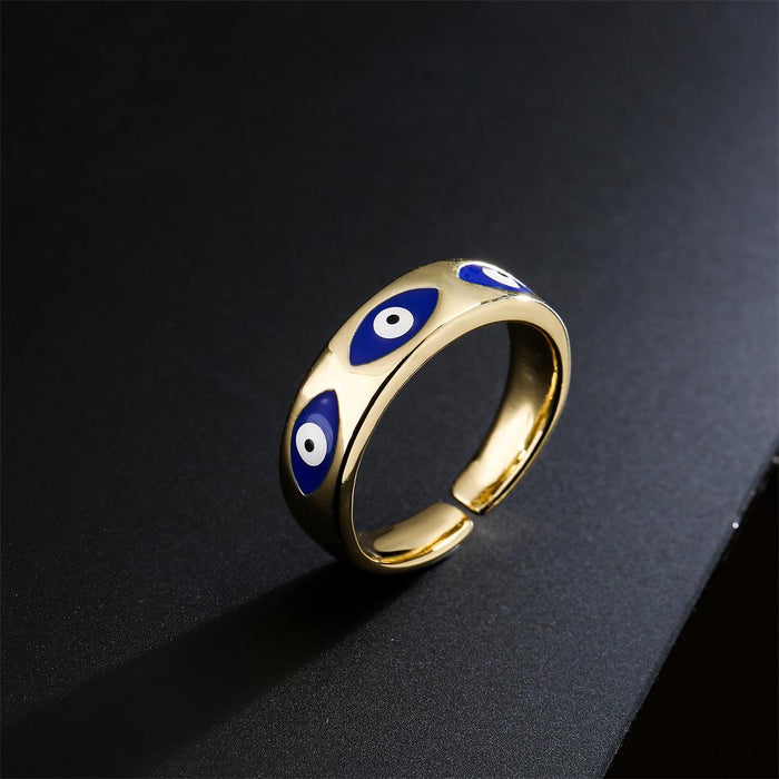 New Fashion Personality Devil's Eye Opening Ring