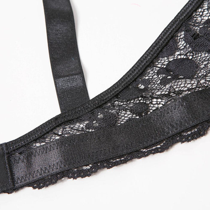 Women's Sexy Lace Lingerie Triangle Cup Underwear Set
