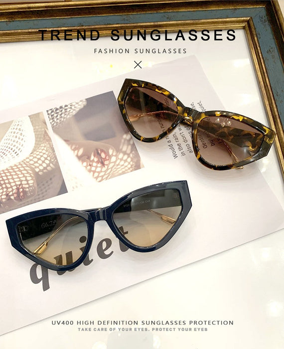 Cat's Eye Sunglasses retro Sexy Leopard Print Sunglasses