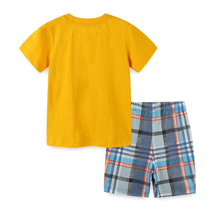 Children's suit T-shirt shorts two piece set