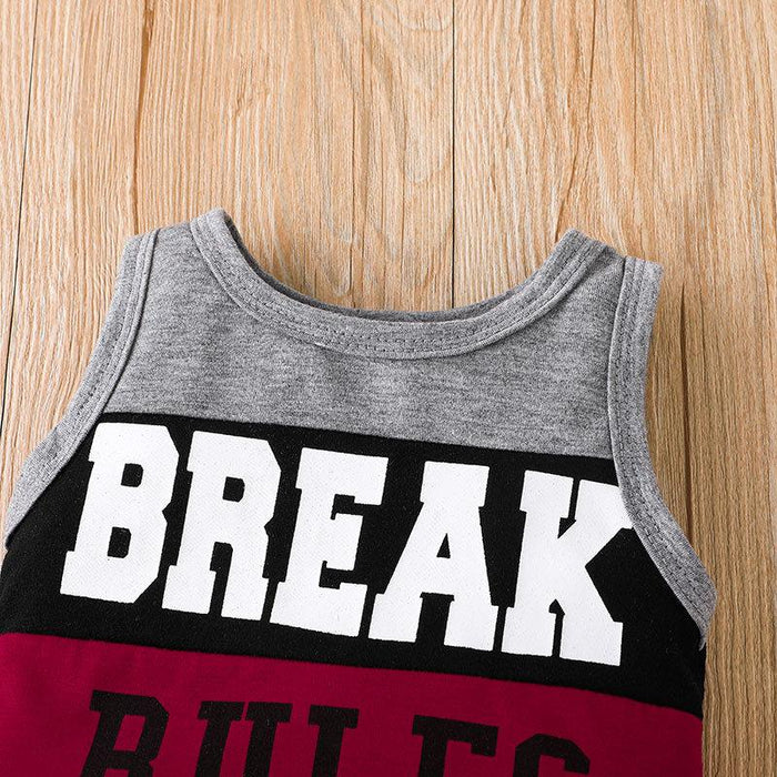 Summer Boys' Break Rules Jumpsuit