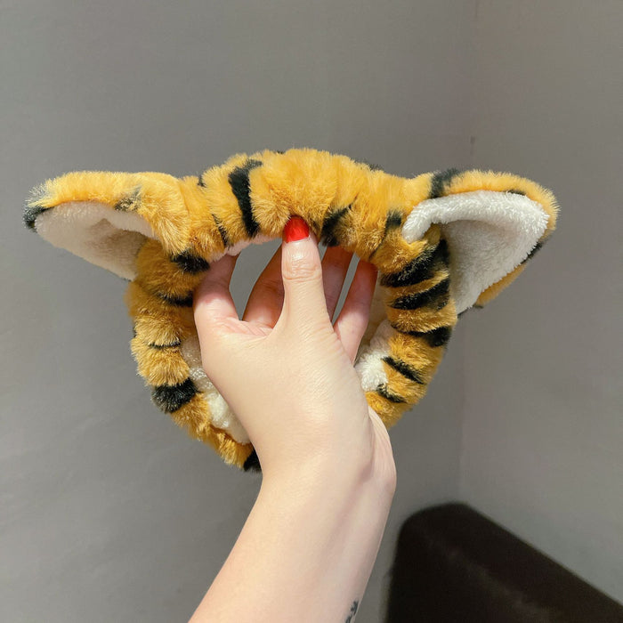 Tiger Ears Hair Band Face Washing Headband Makeup Hair Cover