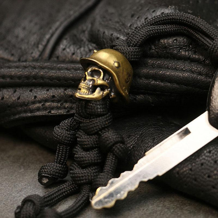Skull Skeleton Funny Brass Keychain