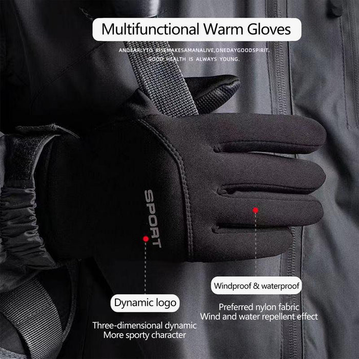 Warm Winter Gloves for Men Touchscreen Waterproof Windproof Gloves