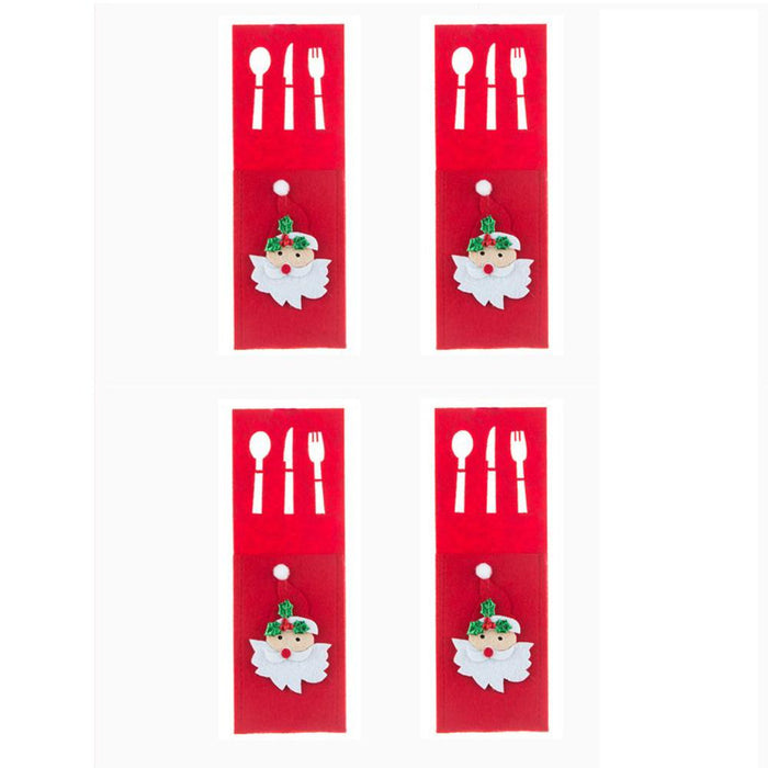 4PCS 44 Styles Christmas Knife and Fork Holder
