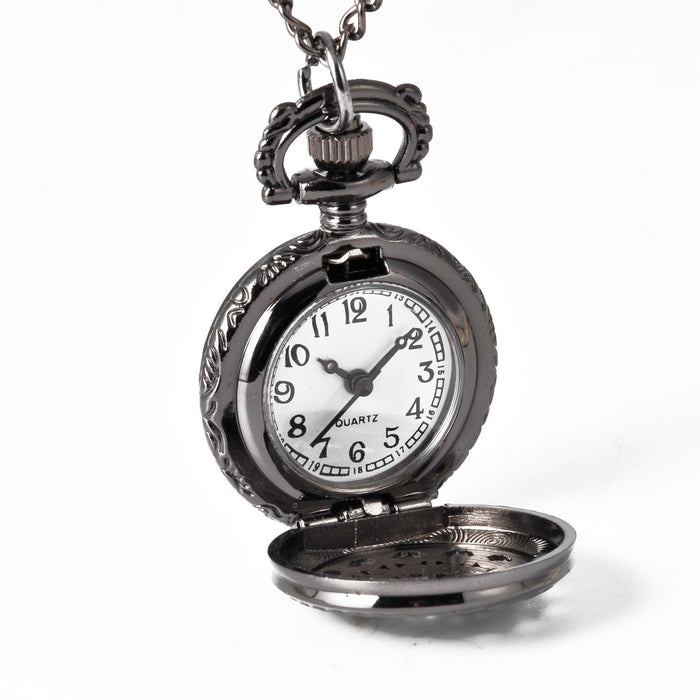Black spider web small pocket watch ll3708