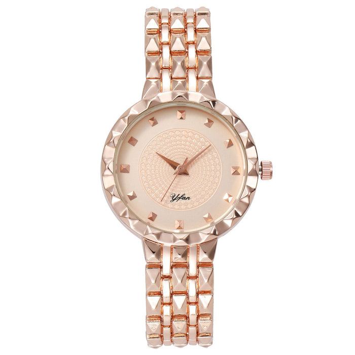 Women Watch Rhinestone Steel Quartz Fashion Wristwatch LLZ13889