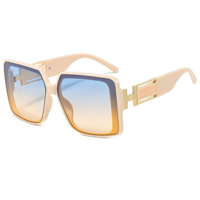 Sunglasses personality men's and women's large frame glasses