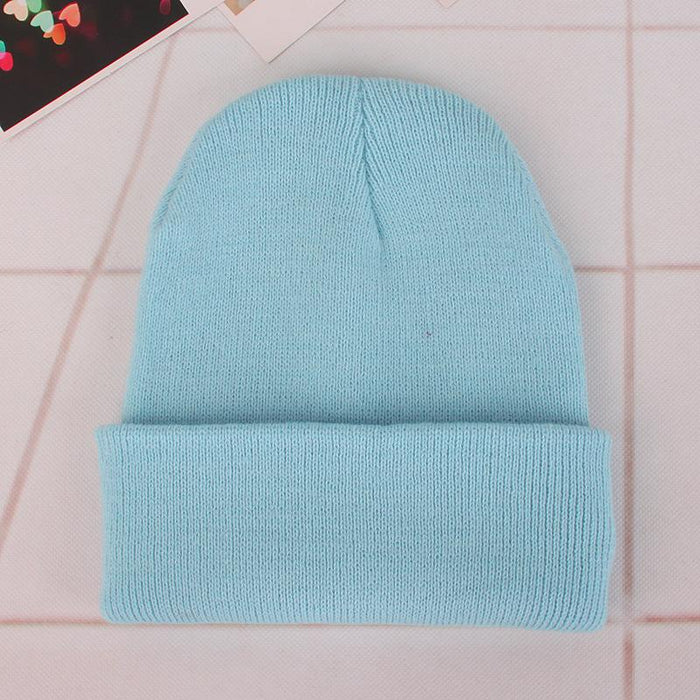 Winter Hats for Unisex Beanies Knitted Solid Cute Hat