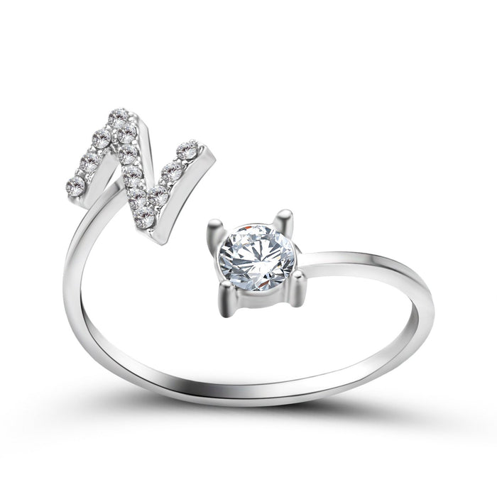 A-Z Letter Adjustable Opening Rings