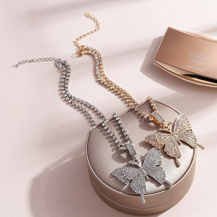 Butterfly Pendant Elegant Necklace