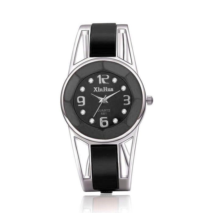 Women Watch Stainless Steel Quartz Wristwatch