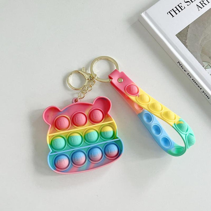 Silicone Waterproof Fruit Decompression Toy Pendant Ornament