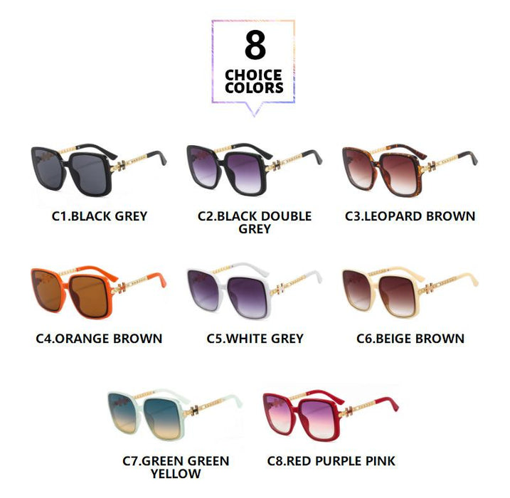 Large frame square Sunglasses