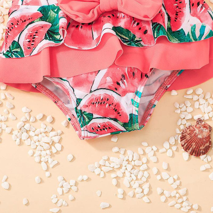 Girls' Swimsuit Watermelon Cute Baby Split Swimsuit Two-piece Suit
