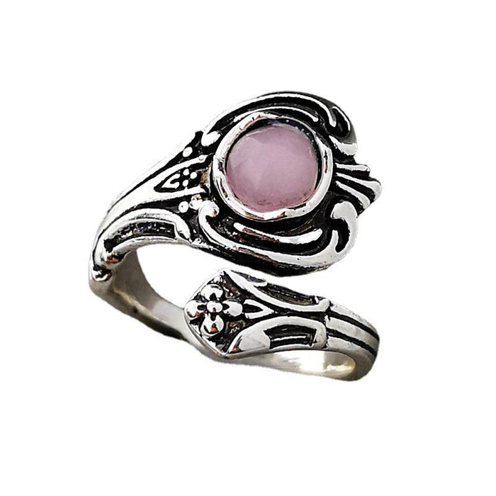 New Vintage Creative Rose Gem Couple Ring