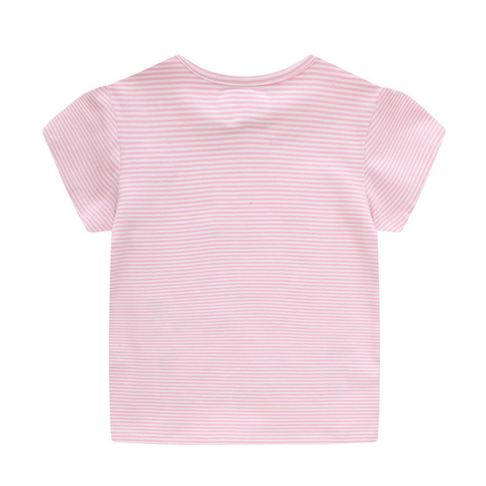 Children's short sleeved cotton T-shirt cartoon top