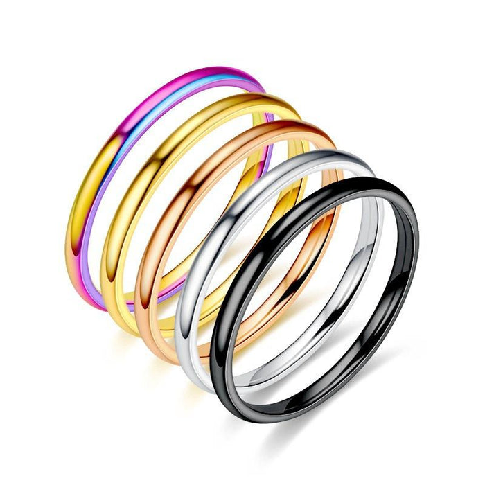 2mm Titanium Steel Thin Ring