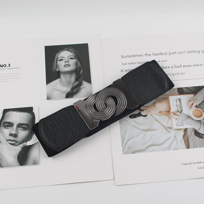 Simple Women's Waist Decorative Wide Belt