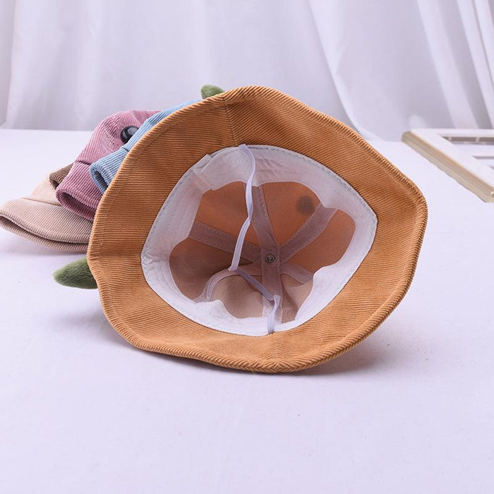 Children's Cartoon Dinosaur Corduroy Bucket Hat