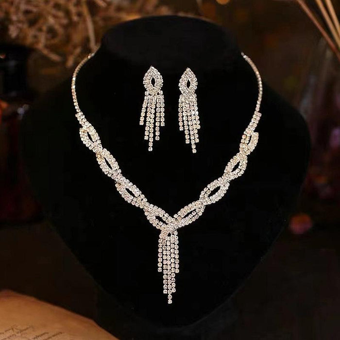 Fashionable and Versatile Women's Jewelry Necklace Earring Set