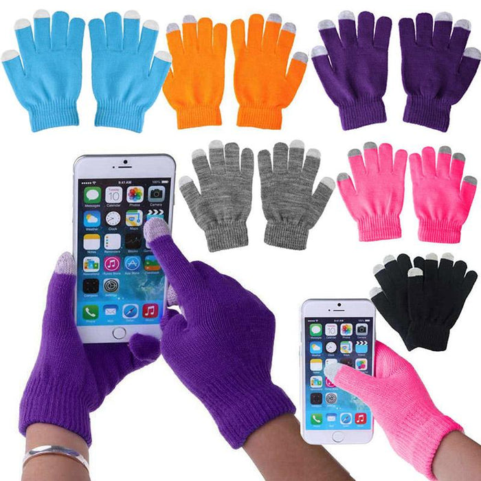 Unisex Winter Warm Capacitive Knit Gloves