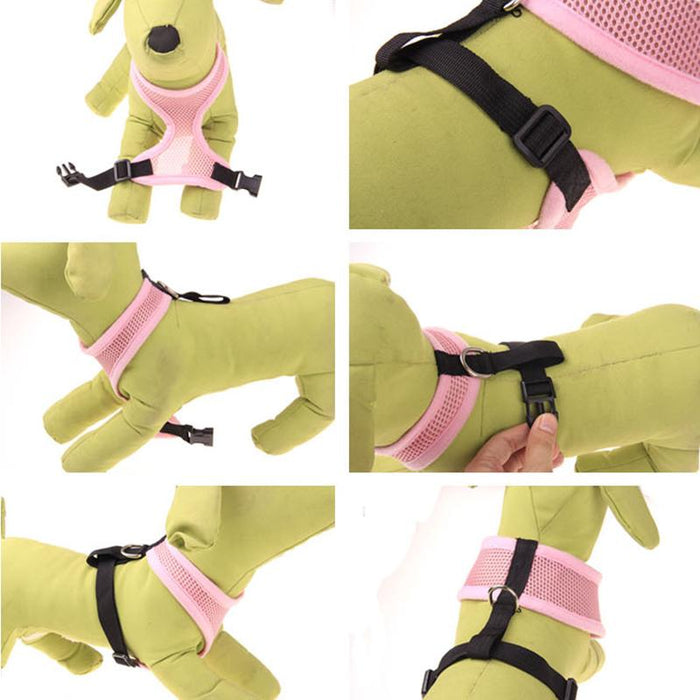 Nylon Dog Leash Breathable Mesh Dog Leash Vest