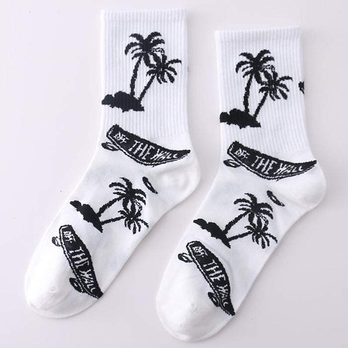 Funny Men Hip Hop Skeleton Socks