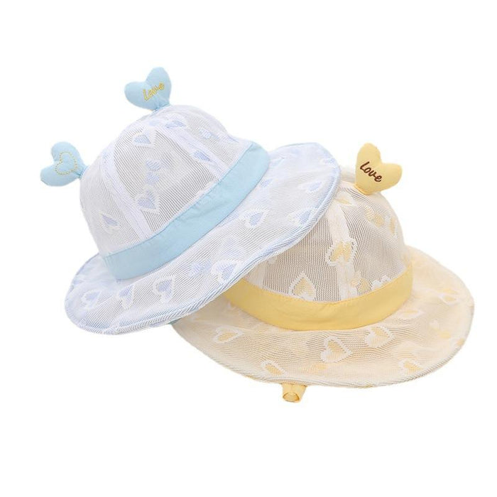 Summer Lace Cute Love Children's Mesh Hat