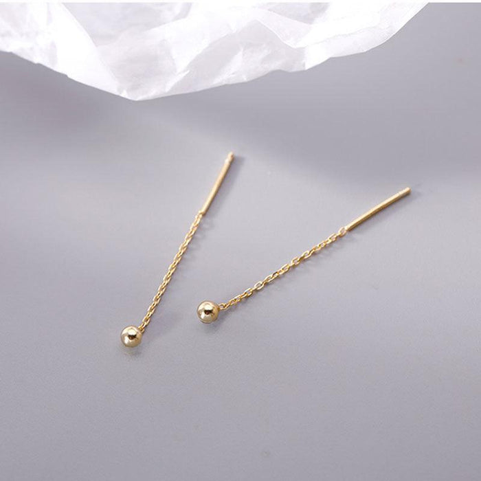 Silver Needle Earring Small Stud Earrings