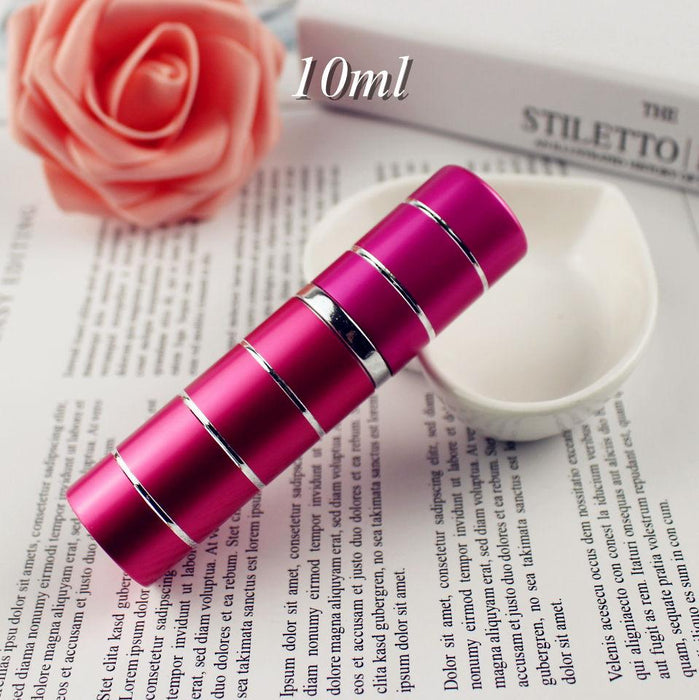 5ML 10ML Travel Aluminum Perfume Atomizer Glass Spray Bottle Empty Refillable Parfume Bottle Portable Metal Sprayer