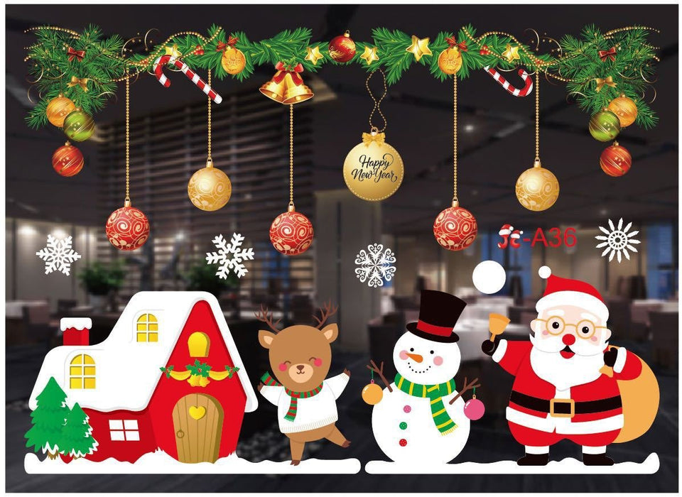 2022 Christmas Window Stickers