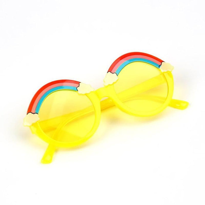 Children's Rainbow Sunglasses multicolor personality round frame