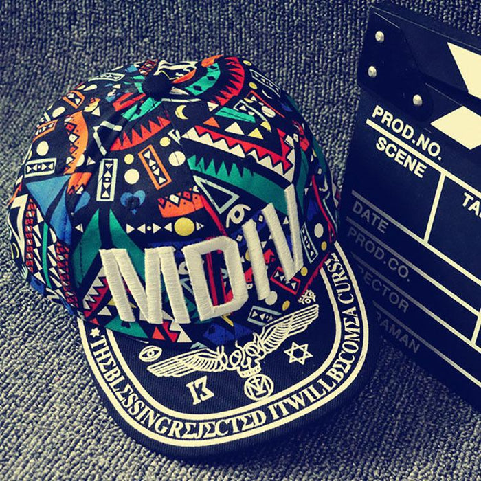 Parent-Child Alphabet Embroidered Flat Brim Hip Hop Kids Sunshade Baseball Cap