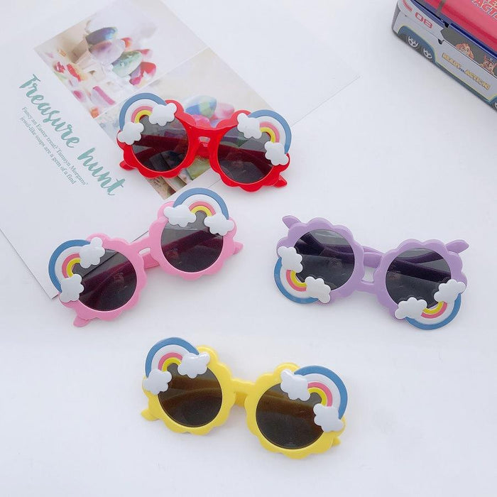 Children's glasses rainbow cartoon Sunglasses