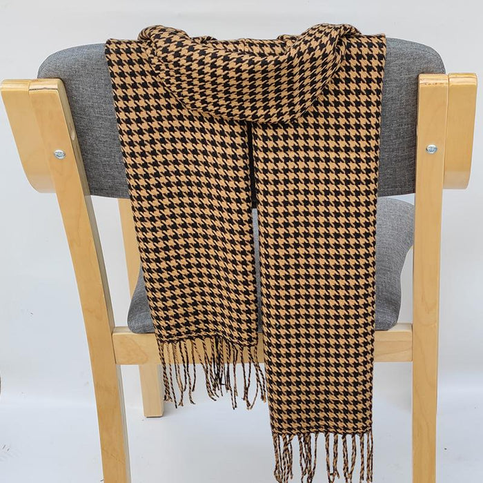 Classic Lattice Soft Scarf Cashmere Plaid Scarves