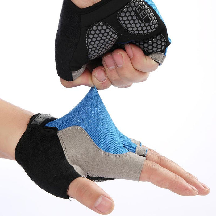 Anti Slip Shock Breathable Half Finger Gloves