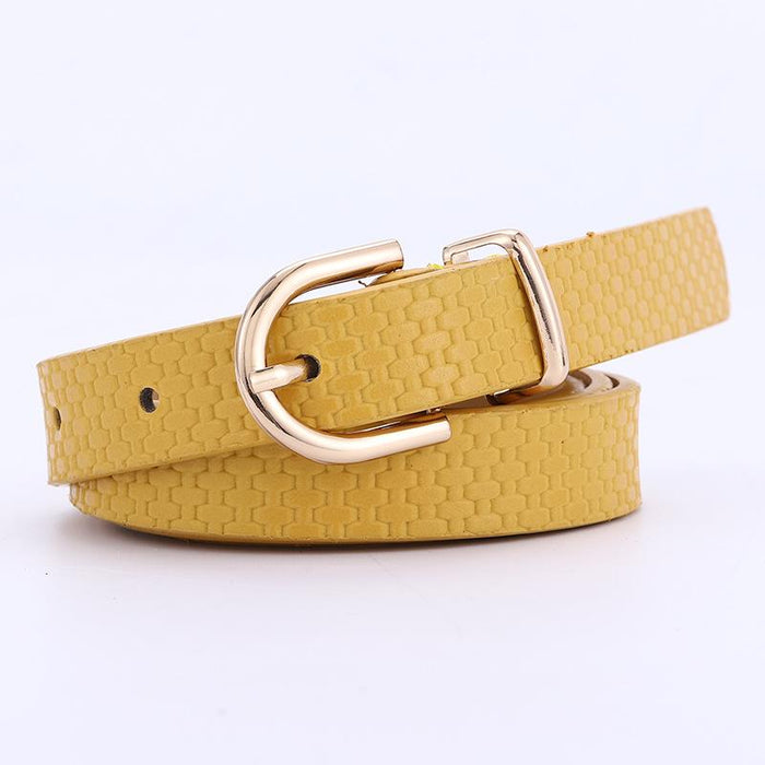 Women's Belt Decorative Dress With Needle Buckle Straw Belt