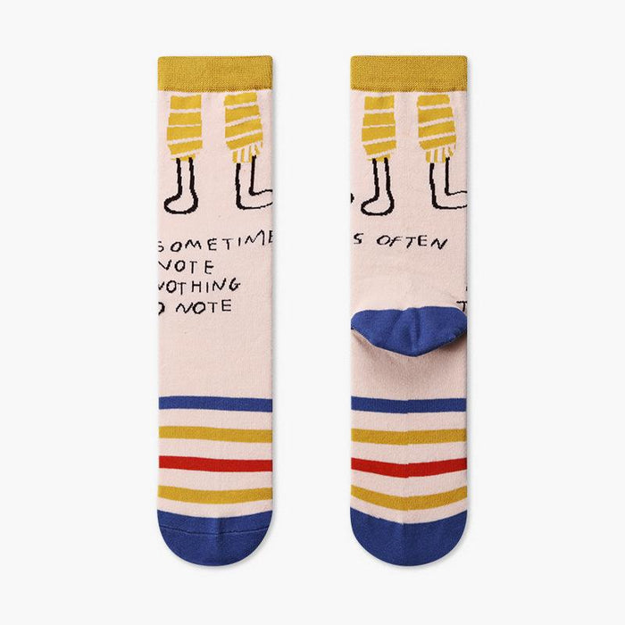 Outdoor Skateboard Sox Winter Creative Abstract Funny Socks