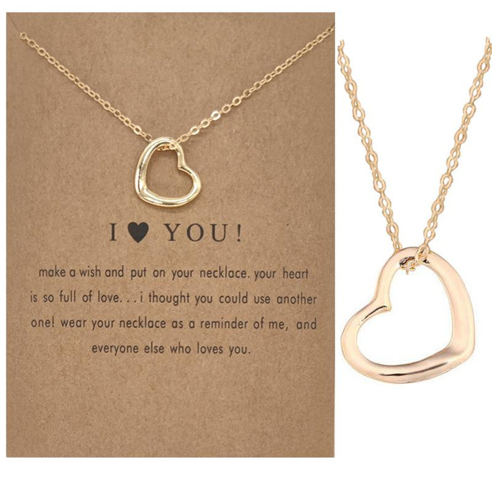 Card Love Horseshoe Five Pointed Star 8-character Skull Short Necklace