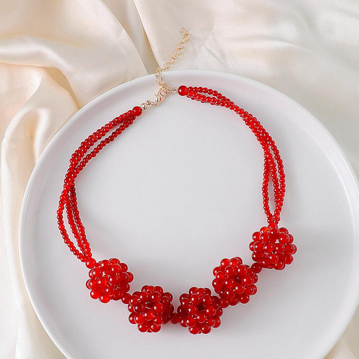 New Fashion Women's Creative Bohemian Hand Woven Necklace