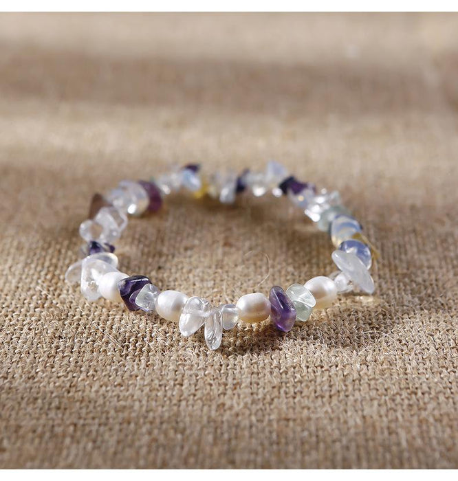Handmade Agate Crystal Beaded Bracelet