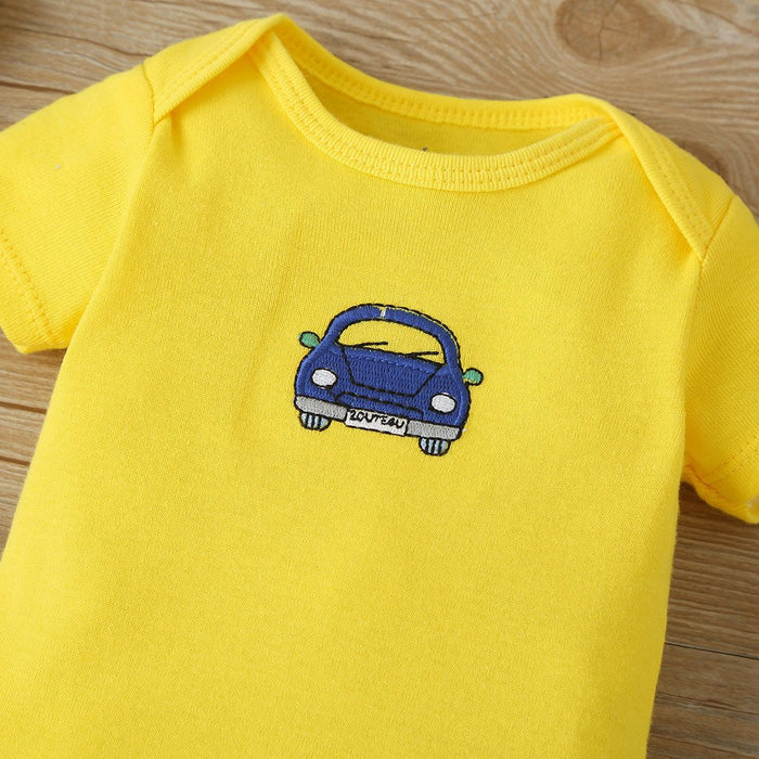 5pc Pack Cartoon Baby Summer Jumpsuit