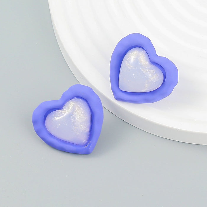 Simple Geometric LOVE Letter Stud Earrings