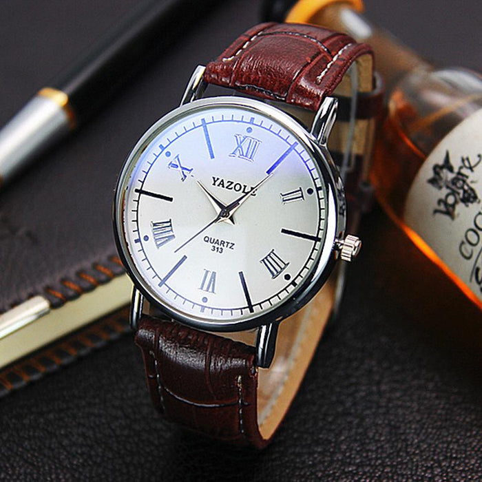 Yazole Watch Roman Classic Boutique Business Slim Couple Watches