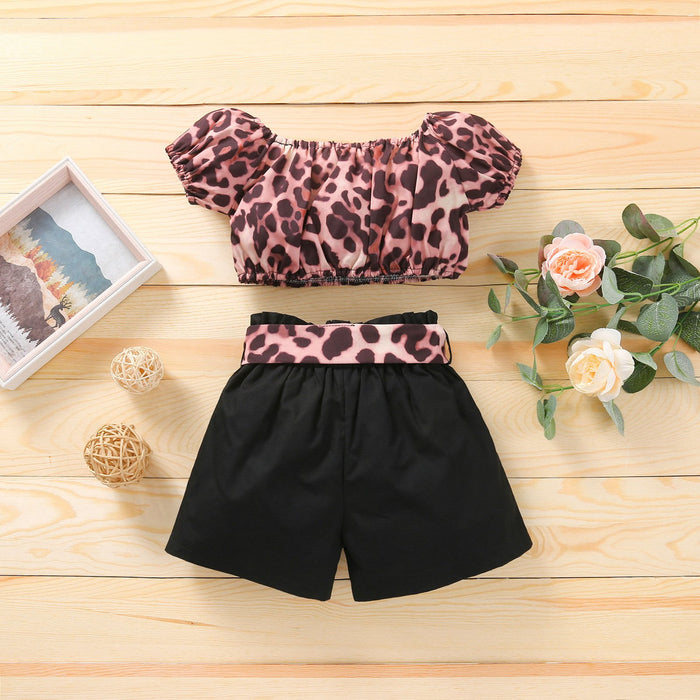 Girls' off shoulder suit